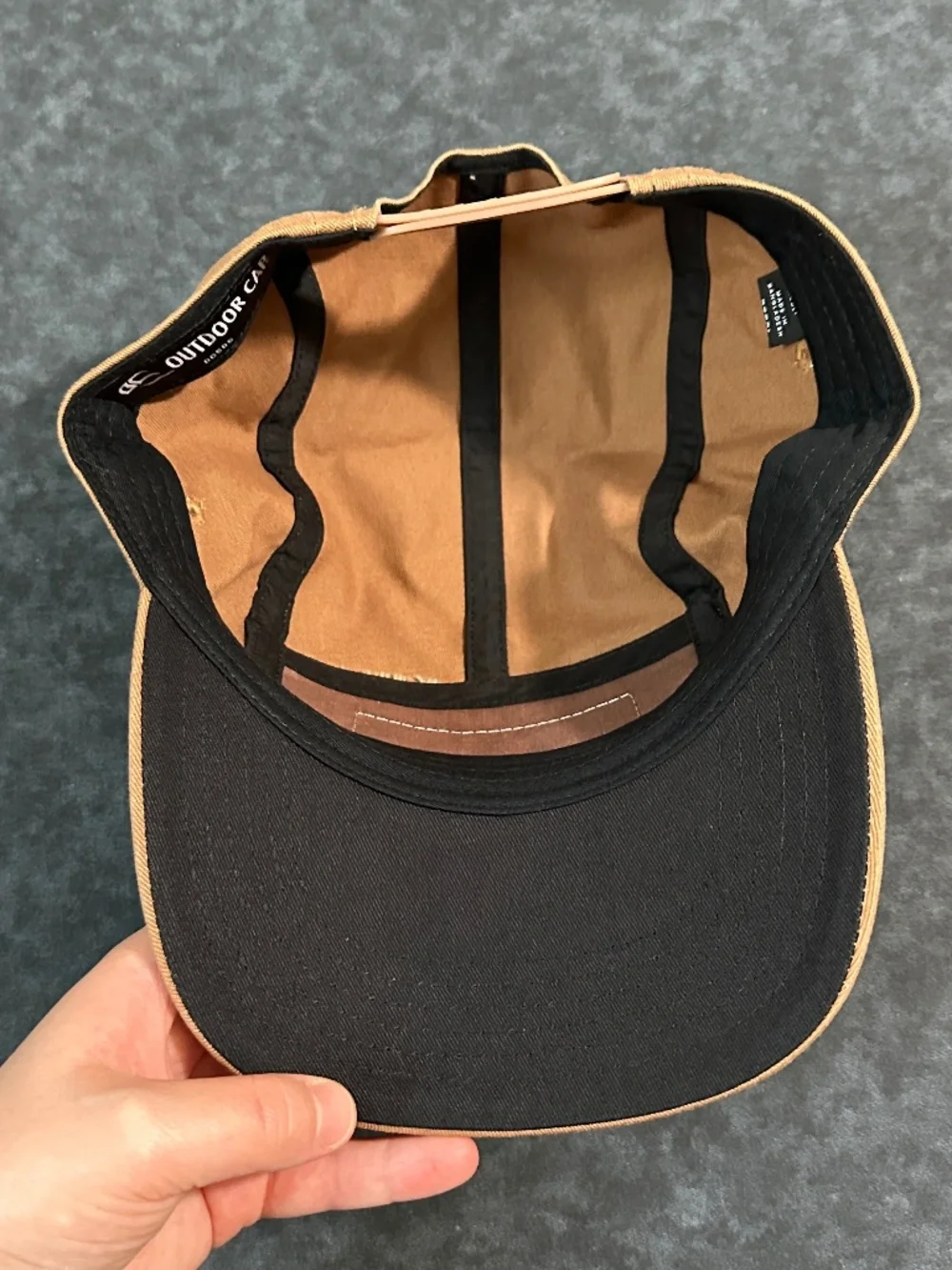 Toyota Tan 5 Panel Hat with Leather Patch
